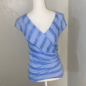 Chelsea & Violet Blue Striped Blouse